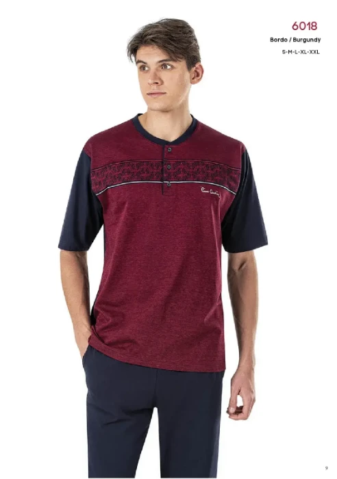 Pierre Cardin 6018-4 Erkek Üçlü Pijama Takım resmi