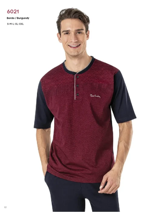 Pierre Cardin 6021-3 Erkek Üçlü Pijama Takım resmi
