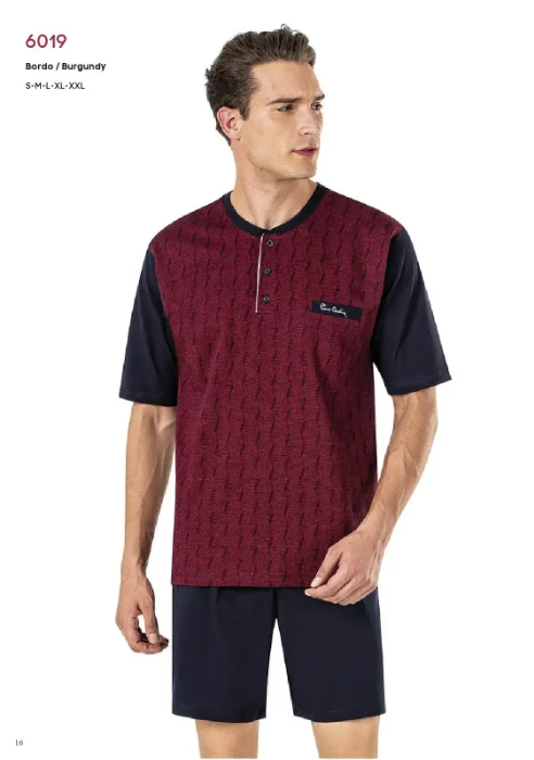 Pierre Cardin 6019-3 Erkek Üçlü Pijama Takım resmi