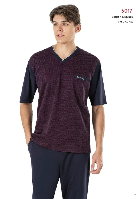 Pierre Cardin 6017-2 Erkek Üçlü Pijama Takım resmi