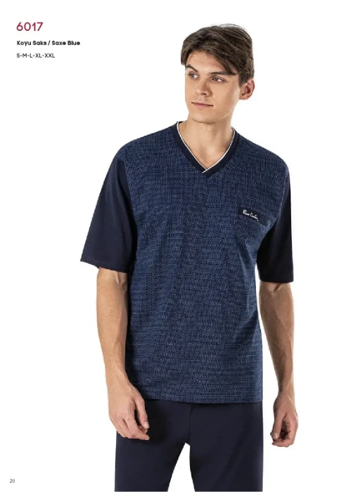 Pierre Cardin 6017-3 Erkek Üçlü Pijama Takım resmi