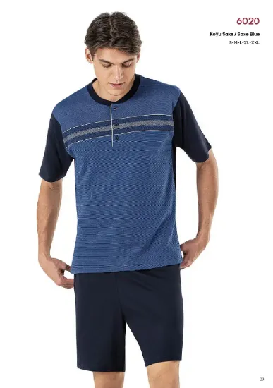 Pierre Cardin 6020-3 Erkek Üçlü Pijama Takım resmi