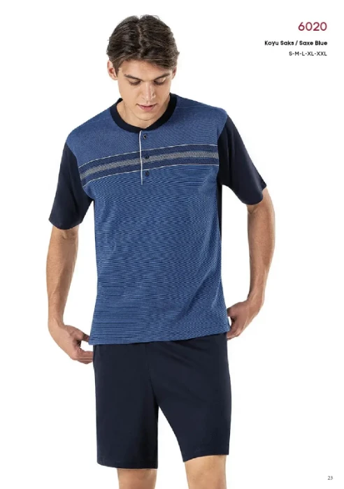 Pierre Cardin 6020-3 Erkek Üçlü Pijama Takım resmi