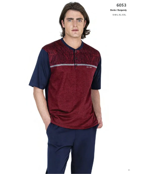Pierre Cardin 6053 Erkek Üçlü Pijama Takım resmi