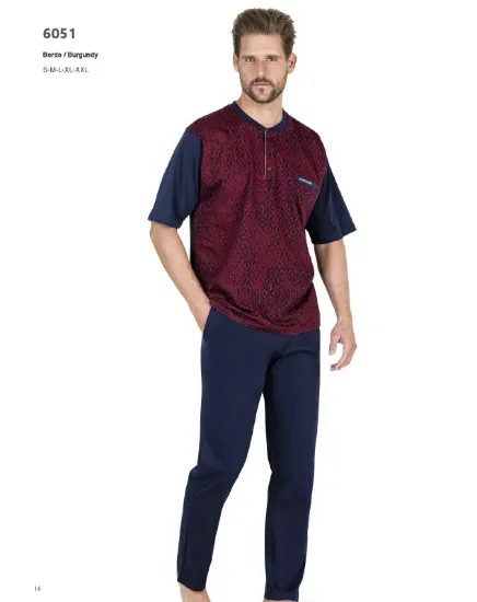 Picture of Pierre Cardin 6051 Men's 3 pcs Pajama Set