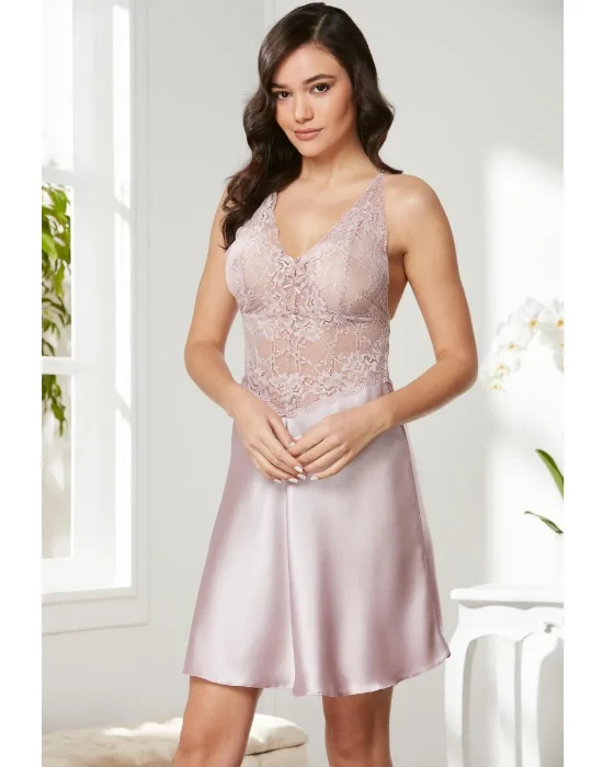 Pierre Cardin 850 Saten Dantelli Gecelik resmi