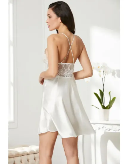 Pierre Cardin 850-7 Saten Dantelli Gecelik resmi