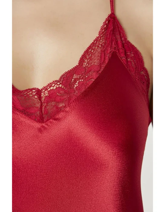 Pierre Cardin 870-3 Saten Dantelli Gecelik resmi
