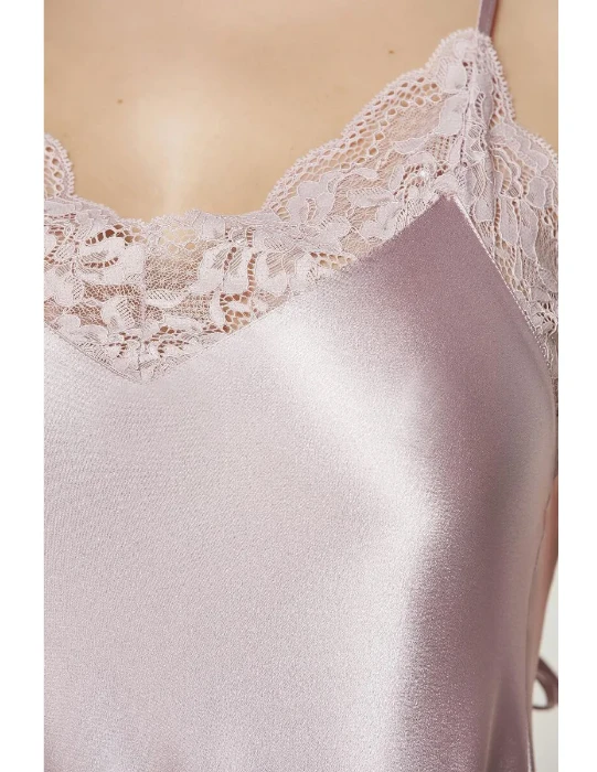 Pierre Cardin 870-5 Saten Dantelli Gecelik resmi