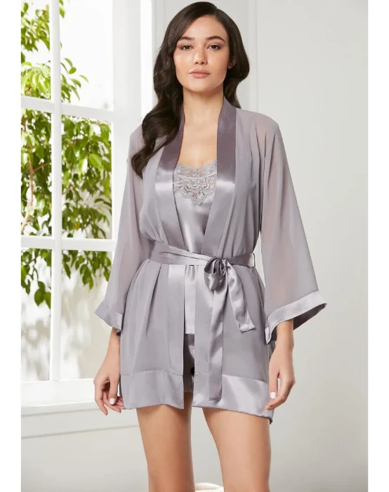 Pierre Cardin 2475 Saten Üçlü Şort Takım resmi