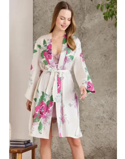Picture of Pierre Cardin 2415 Satin Chemise Robe Set