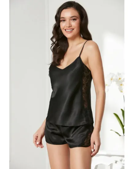 Picture of Pierre Cardin 438-2 Satin Shorts Set