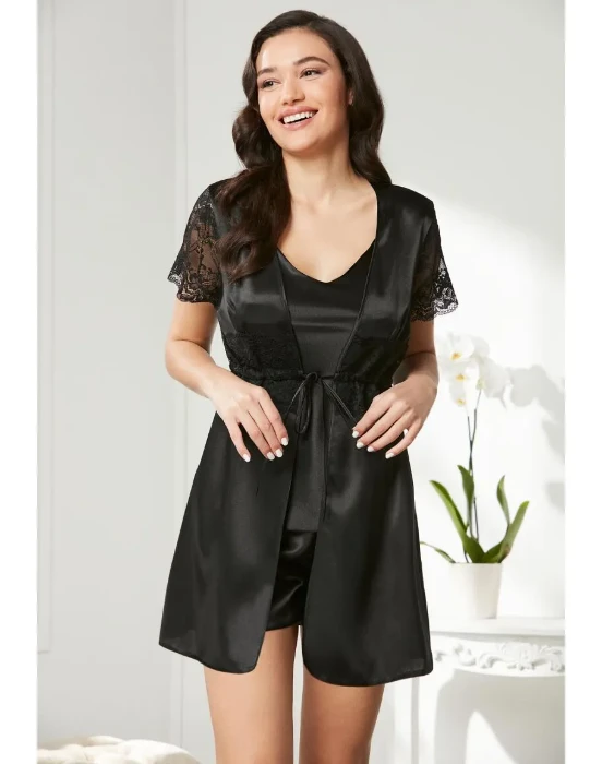 Pierre Cardin 2480-2 Saten Üçlü Şort Takım resmi