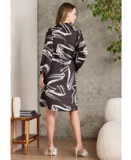 صورة مجموعة ثوب النوم الساتان Pierre Cardin 2430