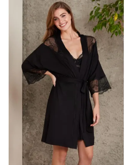 Image de Ensemble De Chemise De Nuit Satinée Pierre Cardin 4010-2