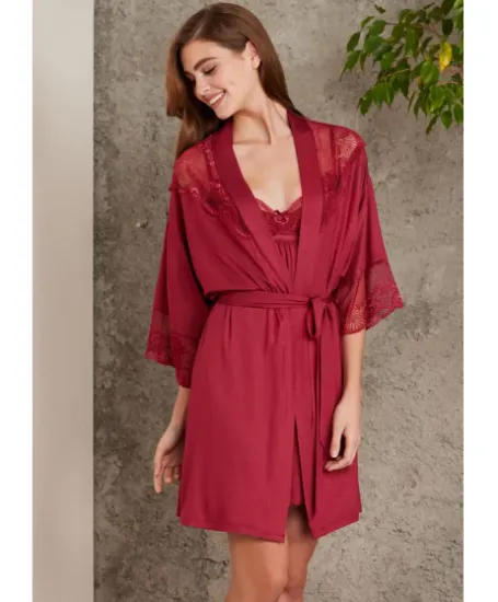 Picture of Pierre Cardin 4010-5 Satin Chemise Robe Set