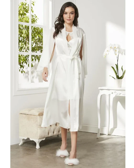 Pierre Cardin 4375 Saten Gecelik Sabahlık Takım resmi