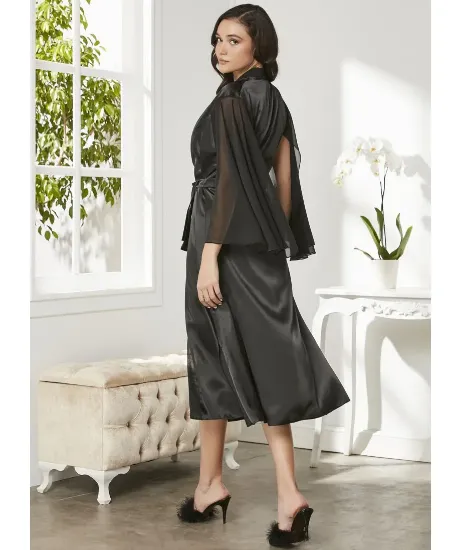 Image de Ensemble De Chemise De Nuit Satinée Pierre Cardin 4375-2