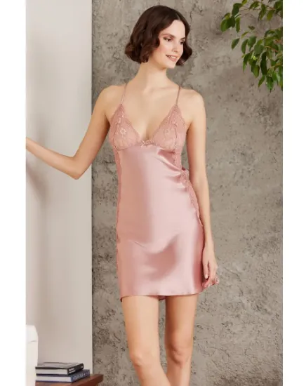Image de Ensemble De Chemise De Nuit Satinée Pierre Cardin 4438-2