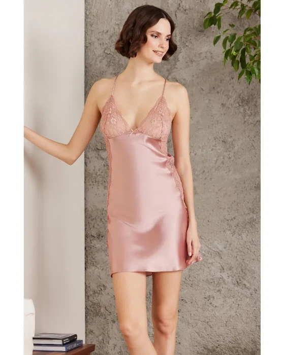 Pierre Cardin 4438-2 Saten Gecelik Sabahlık Takım resmi