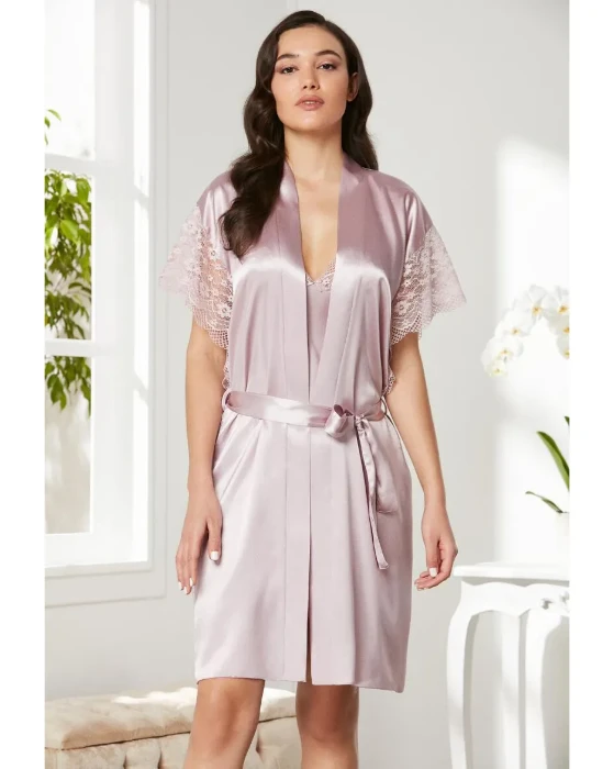 Pierre Cardin 4438-5 Saten Gecelik Sabahlık Takım resmi