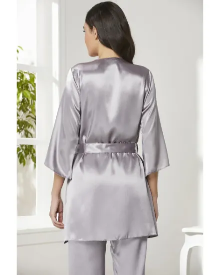 صورة طقم بيجامة ستان 3 قطع Pierre Cardin 2075-3