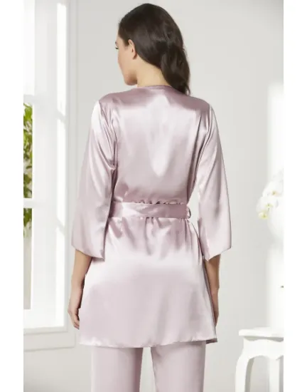 صورة طقم بيجامة ستان 3 قطع Pierre Cardin 2075-4
