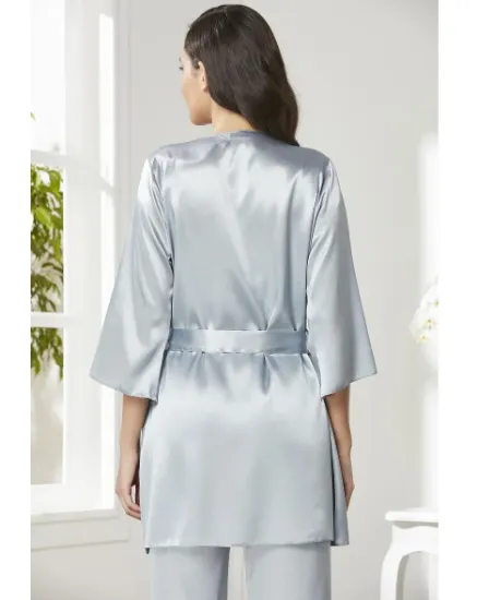 صورة طقم بيجامة ستان 3 قطع Pierre Cardin 2075-5