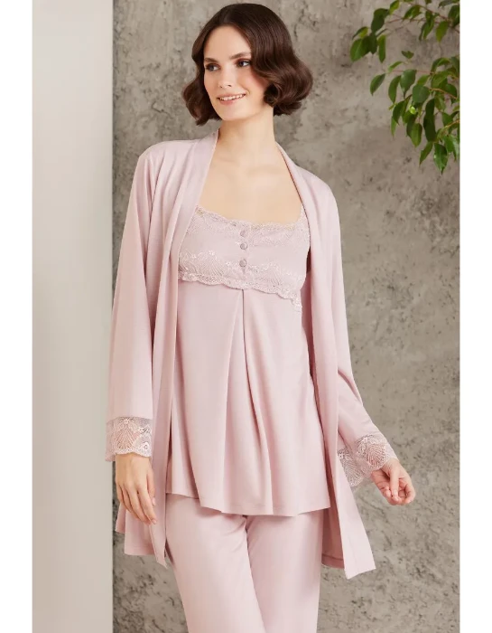 Pierre Cardin 2805-2 Sabahlıklı Hamile Pijama Takım resmi