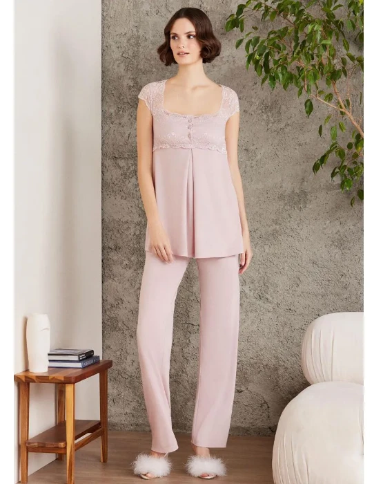 Pierre Cardin 2805-2 Sabahlıklı Hamile Pijama Takım resmi
