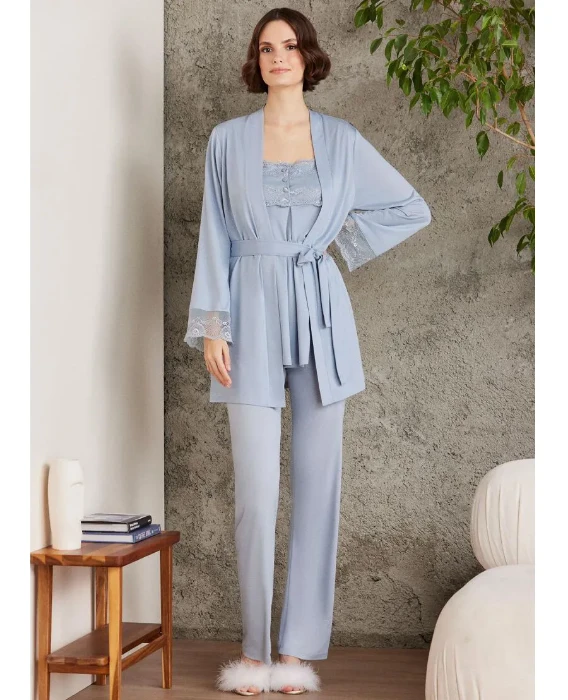 Pierre Cardin 2805-3 Sabahlıklı Hamile Pijama Takım resmi