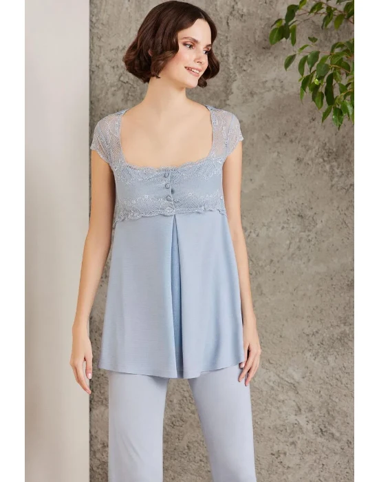 Pierre Cardin 2805-3 Sabahlıklı Hamile Pijama Takım resmi