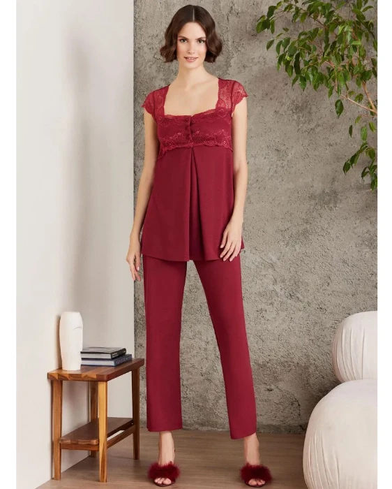 Pierre Cardin 2805-5 Sabahlıklı Hamile Pijama Takım resmi