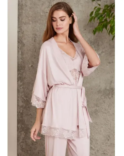 Pierre Cardin 2810 Penye Sabahlıklı Pijama Takım resmi