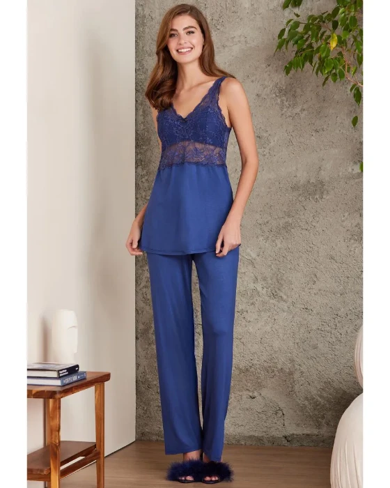 Pierre Cardin 2810-2 Penye Sabahlıklı Pijama Takım resmi
