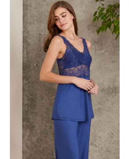 Pierre Cardin 2810-2 Penye Sabahlıklı Pijama Takım resmi