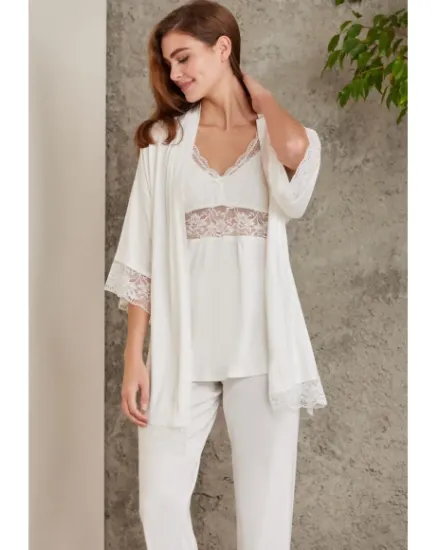 Pierre Cardin 2810-3 Penye Sabahlıklı Pijama Takım resmi