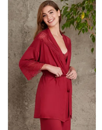 Pierre Cardin 2820-6 Penye Sabahlıklı Pijama Takım resmi