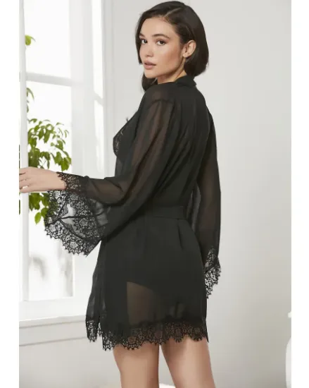 Pierre Cardin 7005 Saten Dörtlü Gecelik Büstiyer Takım resmi