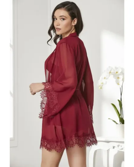 Picture of Pierre Cardin 7005-5 Satin Lace 4 Pcs Shorts Set
