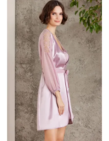 Picture of Pierre Cardin 6005-5 6 Pcs Satin Dressing Gown Set