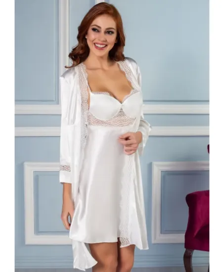 Picture of Pierre Cardin 6010-6 6 Pcs Satin Robe Set
