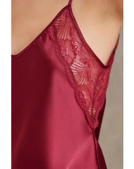 Pierre Cardin 7085-5 Saten Dörtlü Gecelik Büstiyer Takım resmi