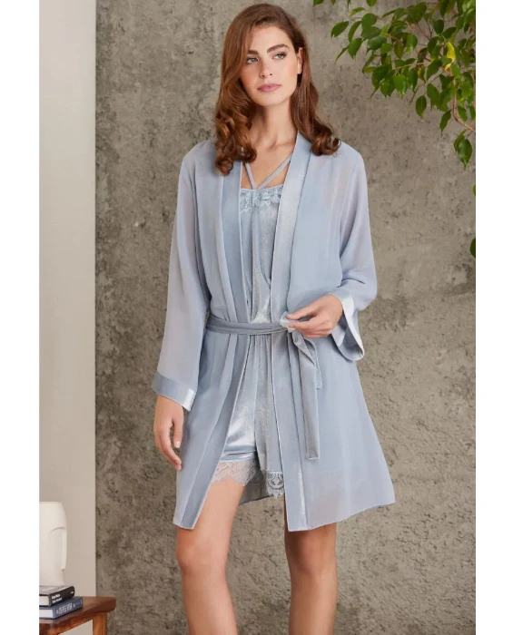 Pierre Cardin 4800-4 Kadife Sabahlıklı Tulum Takım resmi