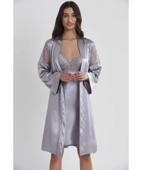 Picture of Pierre Cardin 6955-4 6 Pcs Satin Robe Set