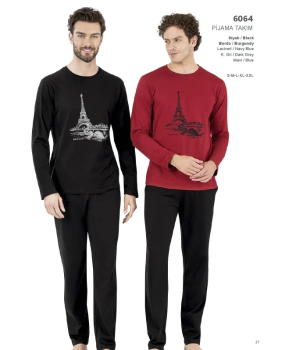 Image de Ensemble De Pyjamas Pour Hommes Pierre Cardin 6064