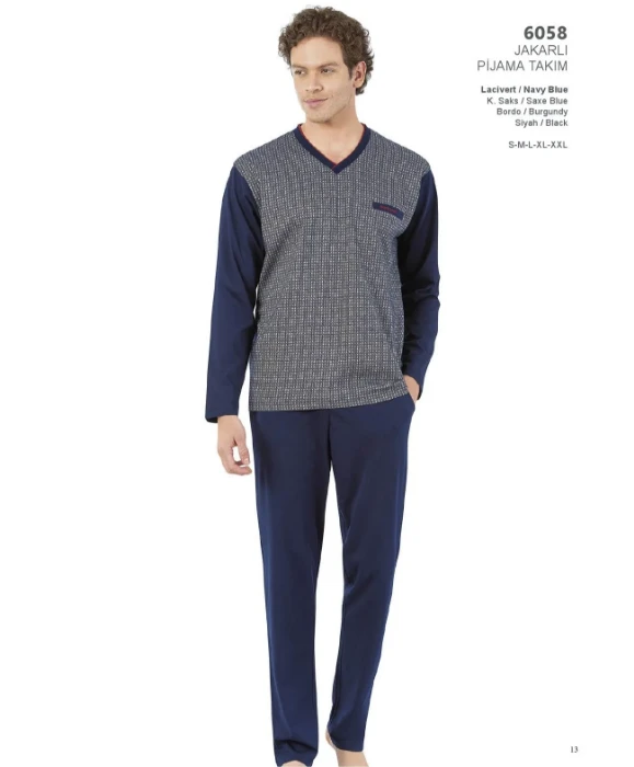 Image de Ensemble De Pyjamas Pour Hommes Pierre Cardin 6058
