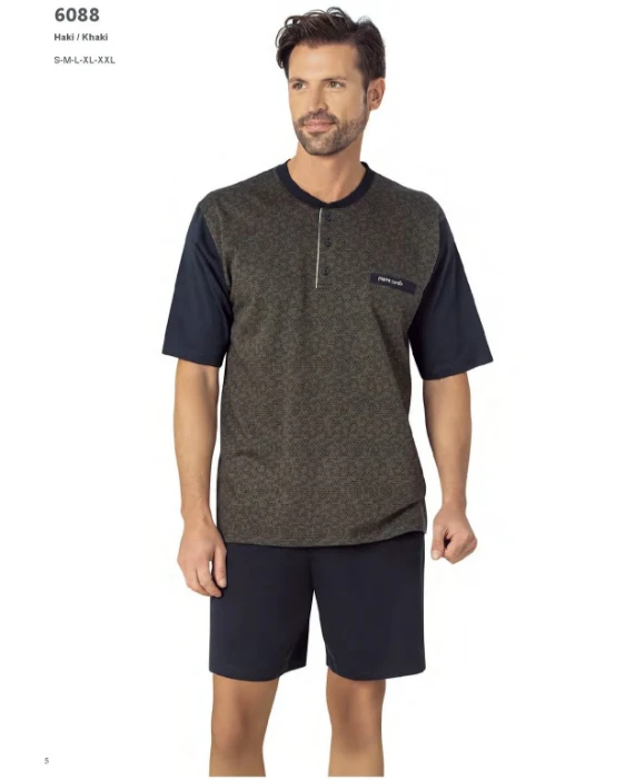 Pierre Cardin 6088-4 Erkek Üçlü Pijama Takım resmi