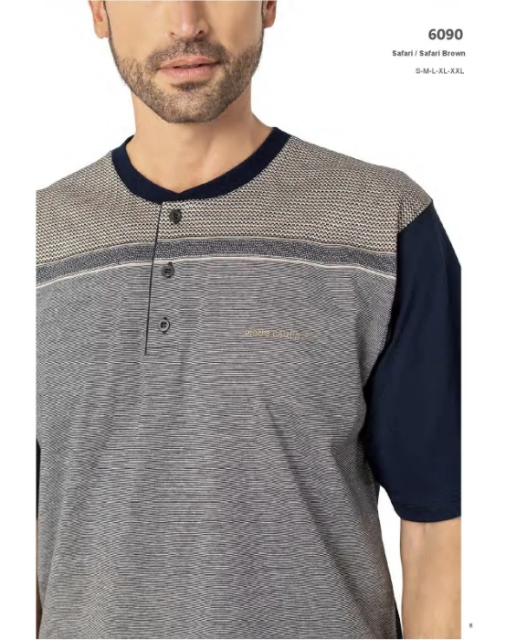 Pierre Cardin 6090-3 Erkek Üçlü Pijama Takım resmi