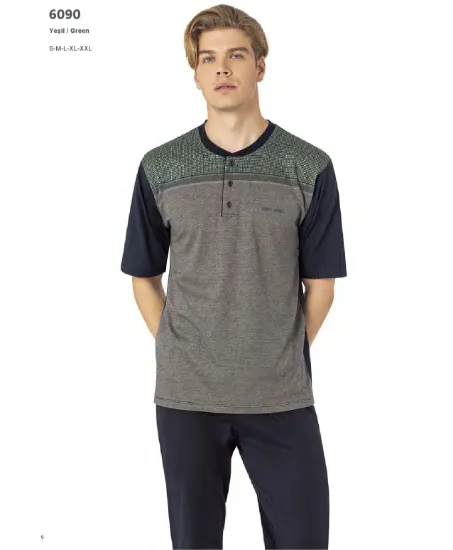 Picture of Pierre Cardin 6090-4 Men's 3 pcs Pajamas Set
